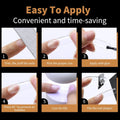 Nail Tips Square 3XL Extra Long Tips, 240Pcs Soft Gel Nail Tips Fake Nails, 12 Sizes Acrylic Clear False Full Cover Press on Extension No Trace