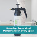 Extrememist High-Performance Kitchen & Bath Sprayer | Refillable Pressurized Sprayer | Ultra-Fine Mister | Continuous Spray Bottle for Cleaning |