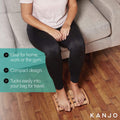 Kanjo FSA HSA Eligible Acupressure Foot Pain Relief Multi-Roller - Wooden Dual Foot Roller - Relieves Plantar Fasciitis, Heel & Arch Pain -
