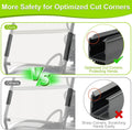 Club Car Golf Cart Windshield Clips Kit fit Precedent,Tempo, Onward 1 Inch Tube Included Windshield Sash Clips, Windshield Retaining Clips,
