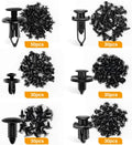 GOOACC Universal Plastic Fender Clips,200 Pcs Push Bumper Fastener Rivet Clips with 6 Size Auto Body Retainer Clips Bumpers,Car Fender Replacement