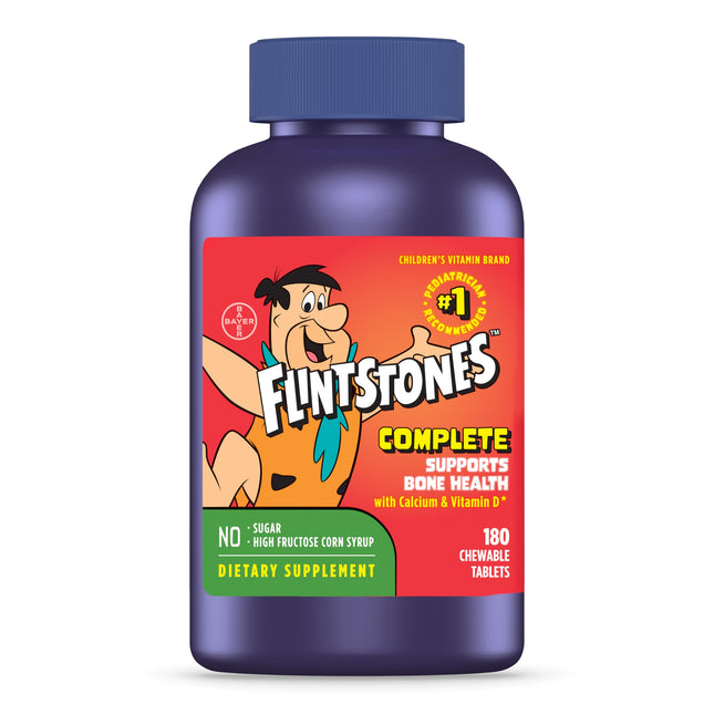 Flintstones Chewable Kids Vitamins, Complete Multivitamin for Kids and Toddlers 