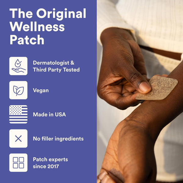 The Good Patch Slumber Sleep Patch Support, Melatonin Free, Sustained Release, Natural Patch with L-Theanine, Magnesium, Tart Cherry Extract,