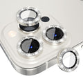 Choiche Compatible for iPhone 13 Pro/iPhone 13 Pro Max Camera Lens Protector Bling, 9H Tempered Glass Camera Cover Screen Protector Metal Ring