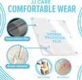 Shower Protector [Pack of 7], 9x9 Dialysis Catheter Shower Shileds Wound Cover, PICC Line Water Barrier, Colostomy Waterproof Bandage Protector, 1