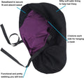 ABAMERICA Scrub Caps for Women Surgical Caps Nurse Hat Functional Ponytail Holder for Long Hair Single or Satin-Lined A01-05 Satin Lined Black