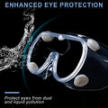 Honmein 2-Pack Safety Goggles, Anti-Fog Lab Goggles | Over Glasses Safety Glasses for Chemistry Lab, Mowing, Woodworking, Painting, Construction,