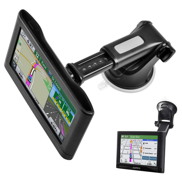 1Zero GPS Suction Cup Mount for Garmin [Quick Extension Arm], Replacement GPS Dash Ball Mount Dashboard Windshield Car Holder for Garmin Nuvi Dezl