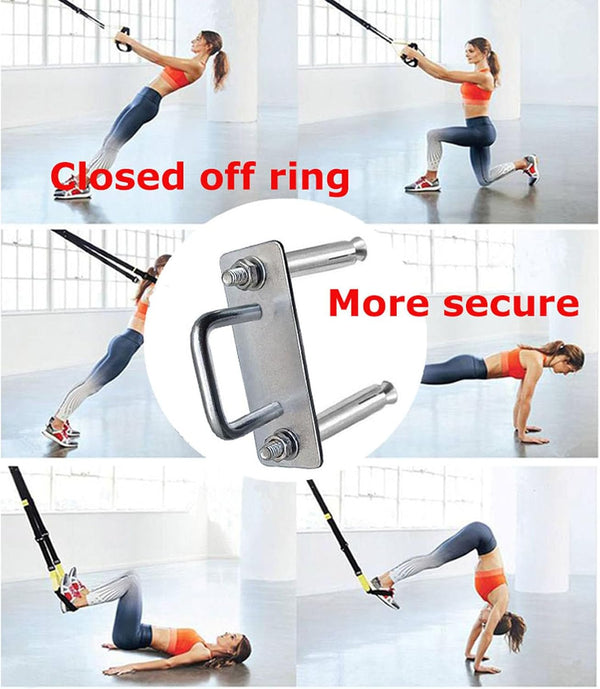 Heavy Duty Fitness Workout Resistance Band Wall Anchor and Wall Anchor Screw Fittings Suitable for Strength Training Physical Exercises in Home