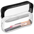 Small Makeup Bag for Purse â 2 Pcs Clear Zipper Pouches, Soft, Elastic, Waterproof Plastic Small Cosmetic Bag for Purse, Space-Efficient, Stylish