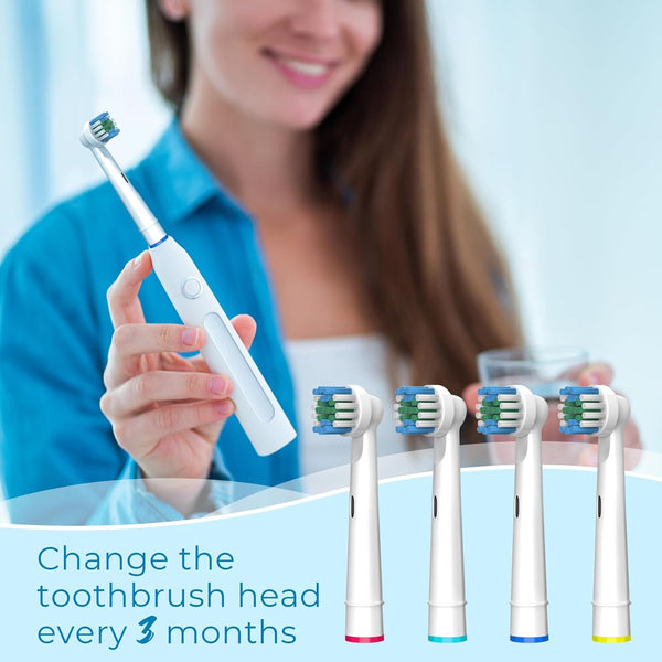 Electric Toothbrush Replacement Heads 16 Pack/Compatible Oral B Braun Replacement Brush Heads/Compatible Oral B Replacement Brush Heads 16 Pack