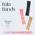 Bala Bands Resistance Bands, Non-Slip Fabric Exercise Bands | Non-Slip Ankle, Legs, Glutes & Booty Bands, Women & Men - Loop Workout Bands for