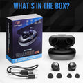 Earbuds with Mic - Bluetooth 5.3 Headphones True Wireless IPX5 Waterproof Buds with Charging Case 50H Battery & Crystal Clear Stereo Sound