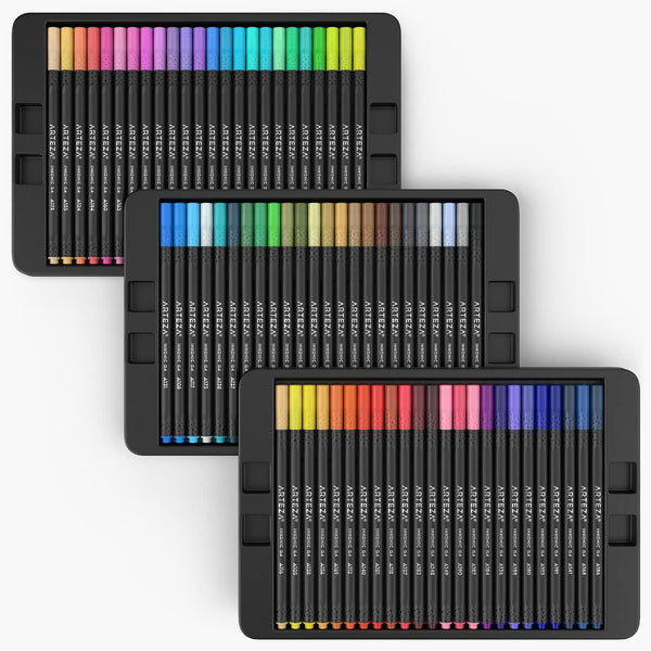 ARTEZA Inkonic Fineliners Pens, Set of 72, 0.4 mm Fine Tip Markers, Water-Based Art Pens for Drawing, Sketching, Journaling, Calligraphy 1 Count
