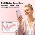 TIMU Wireless Earbuds, Bluetooth Headphones 5.3, 50H Playtime LED Display Deep Bass Ear Buds with 4 ENC Noise Cancelling Mic, IP7 Waterproof