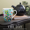 Divinity Boutique Owl Mug - Inspirational Ceramic Coffee Mug with Scripture for Women, Mom, Friends, Owl Lovers that is Colorful and Dishwasher