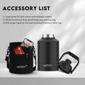 WATERSY 1 Gallon Water Bottle Insulated(Cold for 48 Hrs),BPA Free&Leak Proof,128oz Stainless Steel Water Jug with Handle for