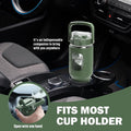 BLUEGO 40Oz Glass Tumbler with Lid and Straw, Glass Water Bottles with Handle, Glass Cup with Time Marker and Silicone Sleeve, Fits Most Cup