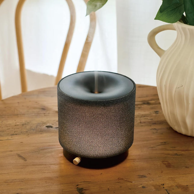 Elegant Fabric Aroma Diffuser - Quiet Essential Oil Diffuser with Soft Night Lig