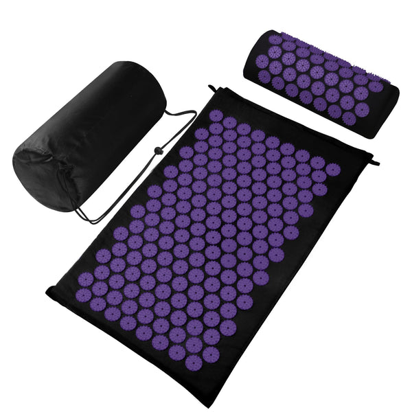 Acupressure Mat Set, Acupuncture Point Massage Pillow, Relieving Neck and Back Pain, Muscle Relaxation and Stress Reduction, Sciatica Relief,