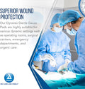 Dynarex 12-Ply Gauze Sponge Sterile 4 x 4 1 Box(ES) 100 per Box 100 Count (Pack of 1)