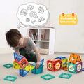 BINZKBB Light Magnetic Tiles Building Blocks for Kids,3D Clear Educational STEM Building Toys,Magnetic Marble Run Blocks Toys for Kids Ages 3 4 5