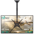 WALI TV Ceiling Mount Adjustable Bracket Fits Most LED, LCD, OLED and Plasma Flat Screen Display 26 to 65 Inch, up to 110 Lbs, Mounting Holes