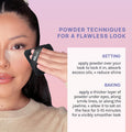 AOA Studio Velvet Puffs Makeup Puff Set of 6 Loose Powder Body Powder, Velour Makeup Blender Sponge Foundation Blending Sponges Set Beauty Makeup