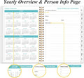 2026-2027 Appointment Book - 2026-2027 Daily Hourly Planner from July 2026 - June 2027,12 Monthly Tabs, Inner Pocket, 6.4" x 8.5", Black Flower