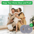 Microfiber Mop Pads Compatible with Roborock Q Revo/Qrevo Maxv Robot Vacuum Cleaner, Washable Mop Cleaning Cloths Replacement Accessories Set - 10Pcs