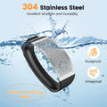 Garlic Press,Stainless Steel Garlic Mincer Crusher,Easy to Use and Clean,Ergonomic Handle,Easy Kitchen Gadget for Effortless Smashing,Kitchen