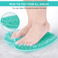 BESKAR XL Larger Shower Foot Scrubber Mat with Non-Slip Suction Cups | Cleans, Smooths, Exfoliates, Massages Your Feet Without Bending, Improve