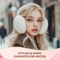 Birthday Gifts for Women Mom, Spa Gift Baskets for Her Wife,- 5 Pcs Relaxing Self Care Gifts Set with Body Lotion & Plush Earmuffs, Ideal Mothers
