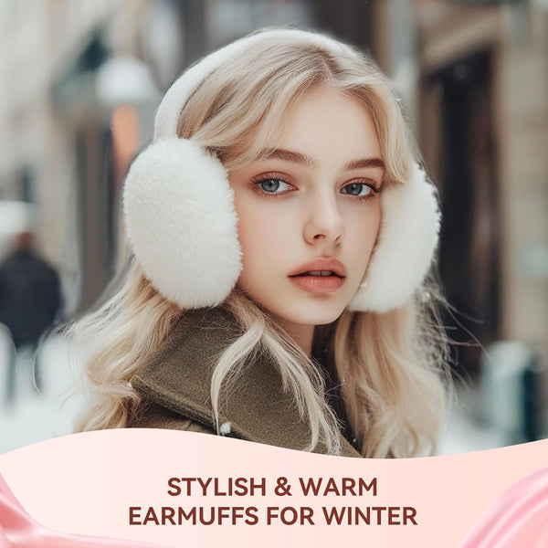 Birthday Gifts for Women Mom, Spa Gift Baskets for Her Wife,- 5 Pcs Relaxing Self Care Gifts Set with Body Lotion & Plush Earmuffs, Ideal Mothers