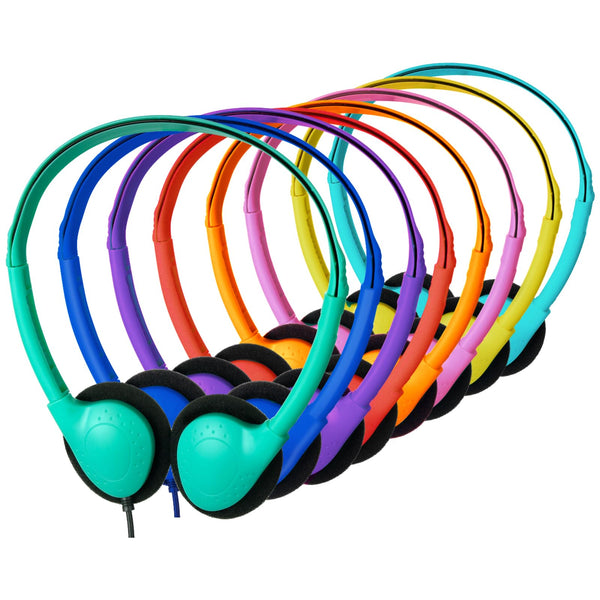 Classroom Kids Headphones Bulk 18 Pack for School Students Children Teen Boys Girls, Whole Bulk Headphones for Classroom Earphones 3.5mm Jack