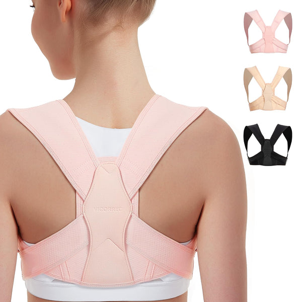 Posture Corrector for Women and Men, Adjustable Upper Back Brace for Clavicle Support and Providing Pain Relief from Neck, Shoulder, and Upper