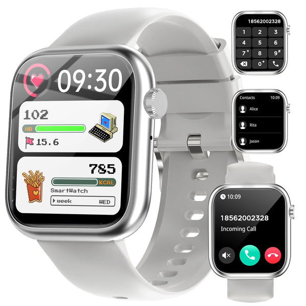GADIXY Smart Watches for Men Women with Bluetooth Calls,1.83" Fitness Tracker with Spo2/Hr/Sleep/Bp Monitor,110+ Sports Activity Trackers,Ip68