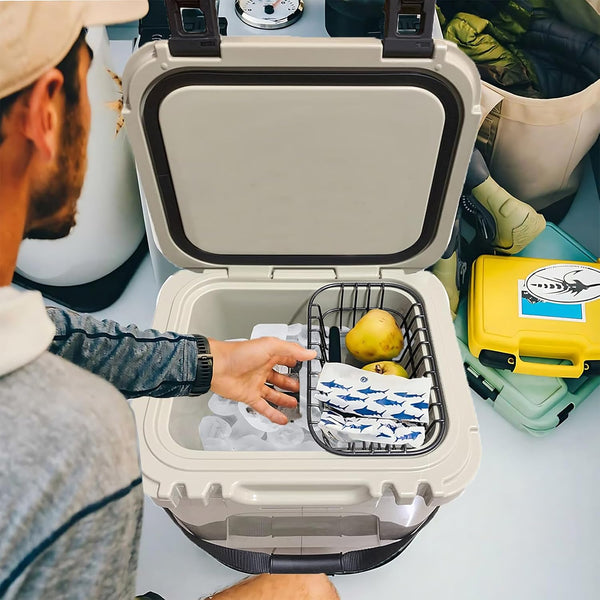 Cooler Basket Compatible with YETI Roadie 24, Dry Goods Wire Cooler Rack Storage Will Keep Smaller Items Dry and Stay Goods High for Roadie 24 Ice