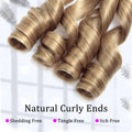 French Curl Braiding Hair 12Inch 8Packs French Curl Crochet Braids Short Curly Crochet Hair Bouncy Synthetic knotless Braiding Extensions(27#,