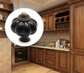 12pcs Black Pumpkin Knobs, Vintage Ceramic Cabinet Knobs | Dresser Knobs, Drawer Knobs, Door Knobs, Drawer Pulls, Dresser Handles with Mounting