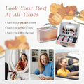 Color Nymph Beginner Makeup Kits for Teens with Train Case Included Full Makeup Kit Eyeshadow Palette Blushes Bronzer Highlighter Lipstick Brushes