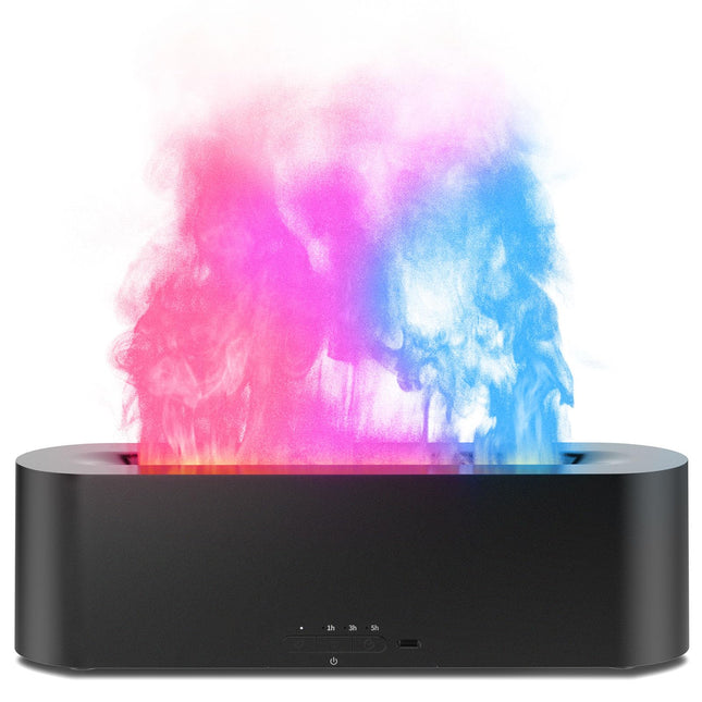 Flame Air Diffuser, Humidifier, Essential Oil Diffuser - 7 Colors, 180Ml Capacit