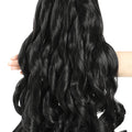 French Curly Braiding Hair 18 Inch 8 Packs Black Color - Pre Stretched Bouncy Braiding Hair- Loose Wavy Synthetic Hair Extensions For Black Women