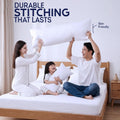 DOWNCOOL Large Body Pillow Insert- Breathable Full Body Pillow for Side Sleeper - Soft Long Bed Pillow for Adults - 20 x 54 inch (White) White