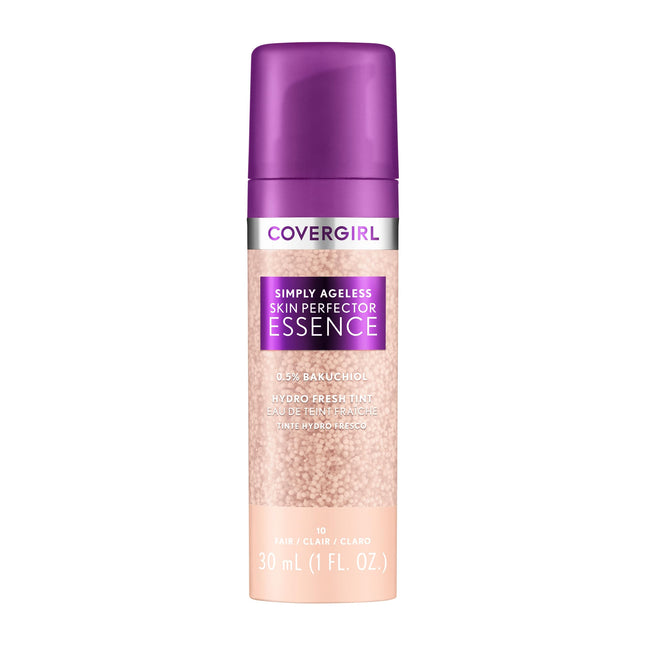 Covergirl Simply Ageless Skin Perfector Essence Foundation, 10 Fair, Tinted Skin