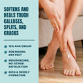 Amlactin Foot Repair Cream - 3 Oz Cream for Dry Cracked Heels with 15% Lactic Acid - Exfoliator and Moisturizer for Dry Skin (Packaging May Vary)