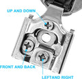 1/2 Inch Overlay Soft Close Cabinet Hinges, 10 Pack Slow Soft Close Hinges for Kitchen Cabinets Satin Nickel Hidden Self Closing Kitchen Cabinet