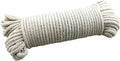 100 Ft Heavy Duty Braided Cotton Rope Clothesline Approximately #6 1/4" 6 mm Multi Purpose Home Boat Camping Size #6