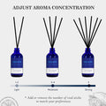 Reed Diffusers Set, 3.7 Oz Scent Diffuser, 6 Reed Diffuser Sticks, Home Fragrance Hyacinth, Peony & Citrus, Aromatherapy Oil Diffuser Reeds, More