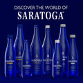 Saratoga Sparkling Water Bottles, 12-Pack - Carbonated Spring Bottled Water with Naturally Occurring Minerals & Electrolytes - Recycled PET